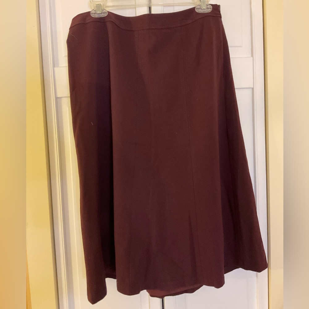 ❌ SALE ❌ Talbots Burgundy Fully Lined Skirt